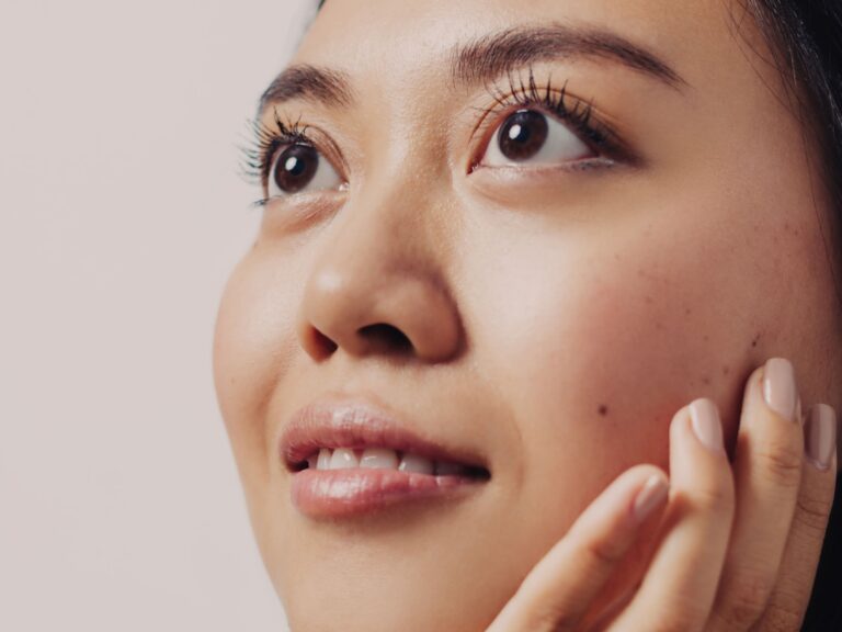 close up of face
