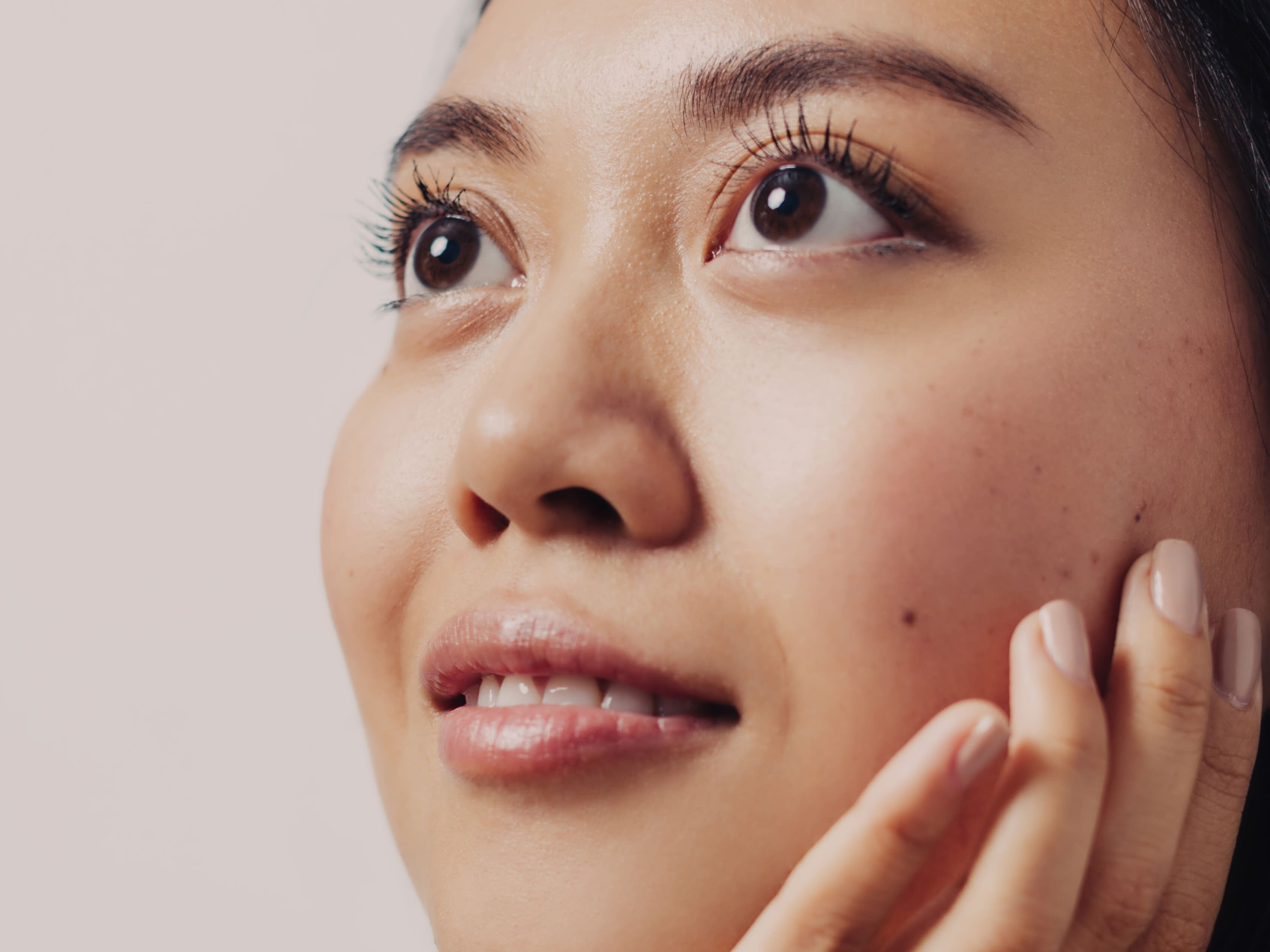 close up of face